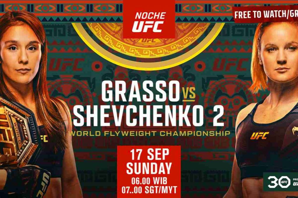 noche ufc grasso vs shevchenko 2 link live streaming