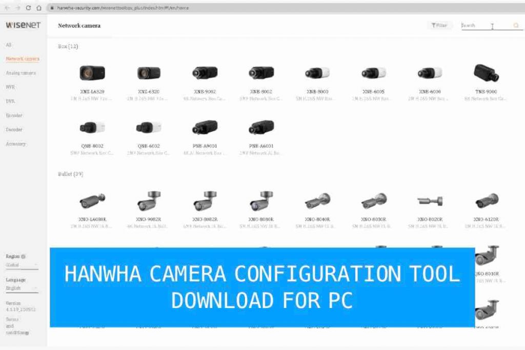 hanwha camera configuration tool for pc