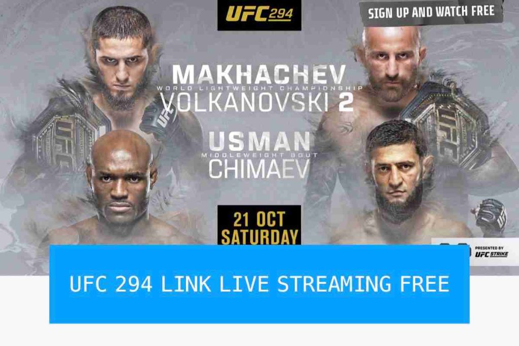ufc 294 makhachev vs volkanovski 2 link live streaming free