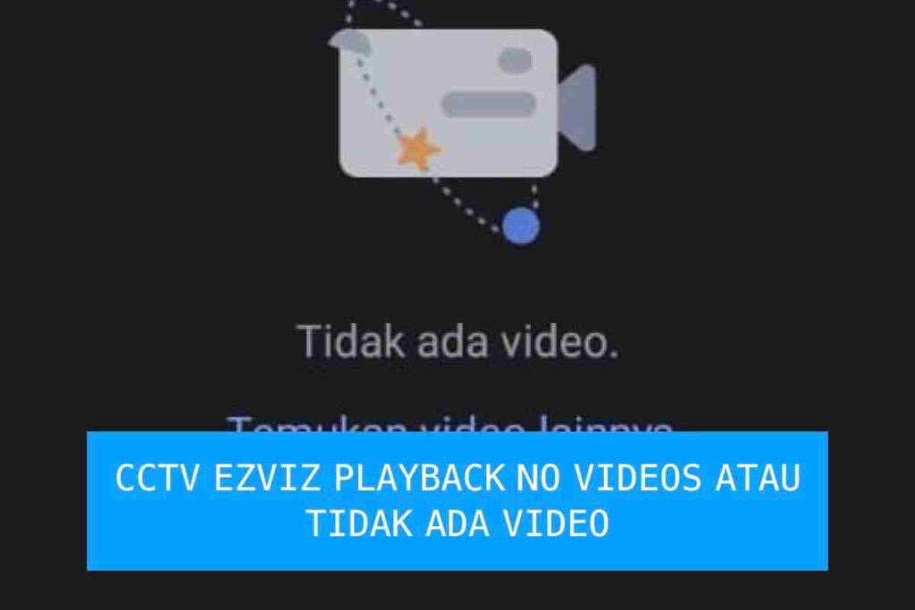 ezviz cctv playback no videos