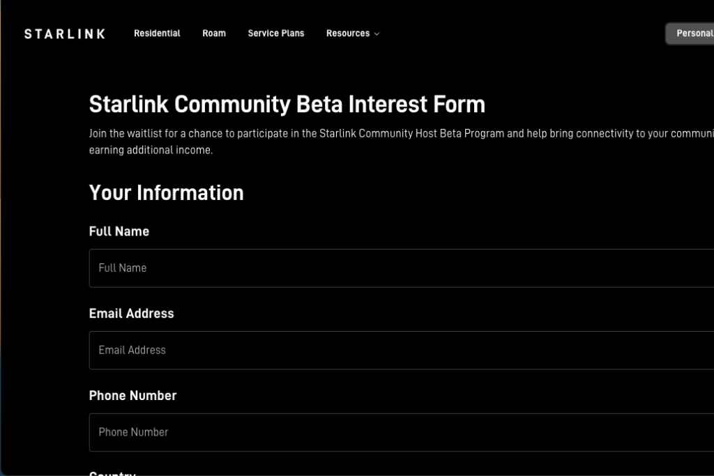 Cara Daftar Starlink Community Host